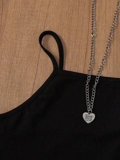Nome do produto Conjunto de Colete e Calça Casual com Listras e Cinto Feminino, Adequado para Escritório e Jardim, Preto Primavera/Verão