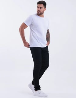 Nome do produto Calça Skinny Preta Masculina Jeans Com Elastano Lycra