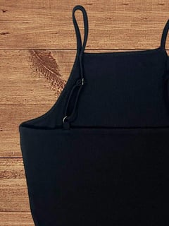 Nome do produto Conjunto de Colete e Calça Casual com Listras e Cinto Feminino, Adequado para Escritório e Jardim, Preto Primavera/Verão