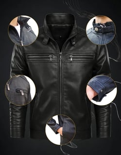 Nome do produto Jaqueta De Couro Masculina Casaco Frio Impermeavel Inverno