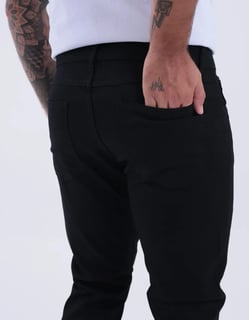 Nome do produto Calça Skinny Preta Masculina Jeans Com Elastano Lycra