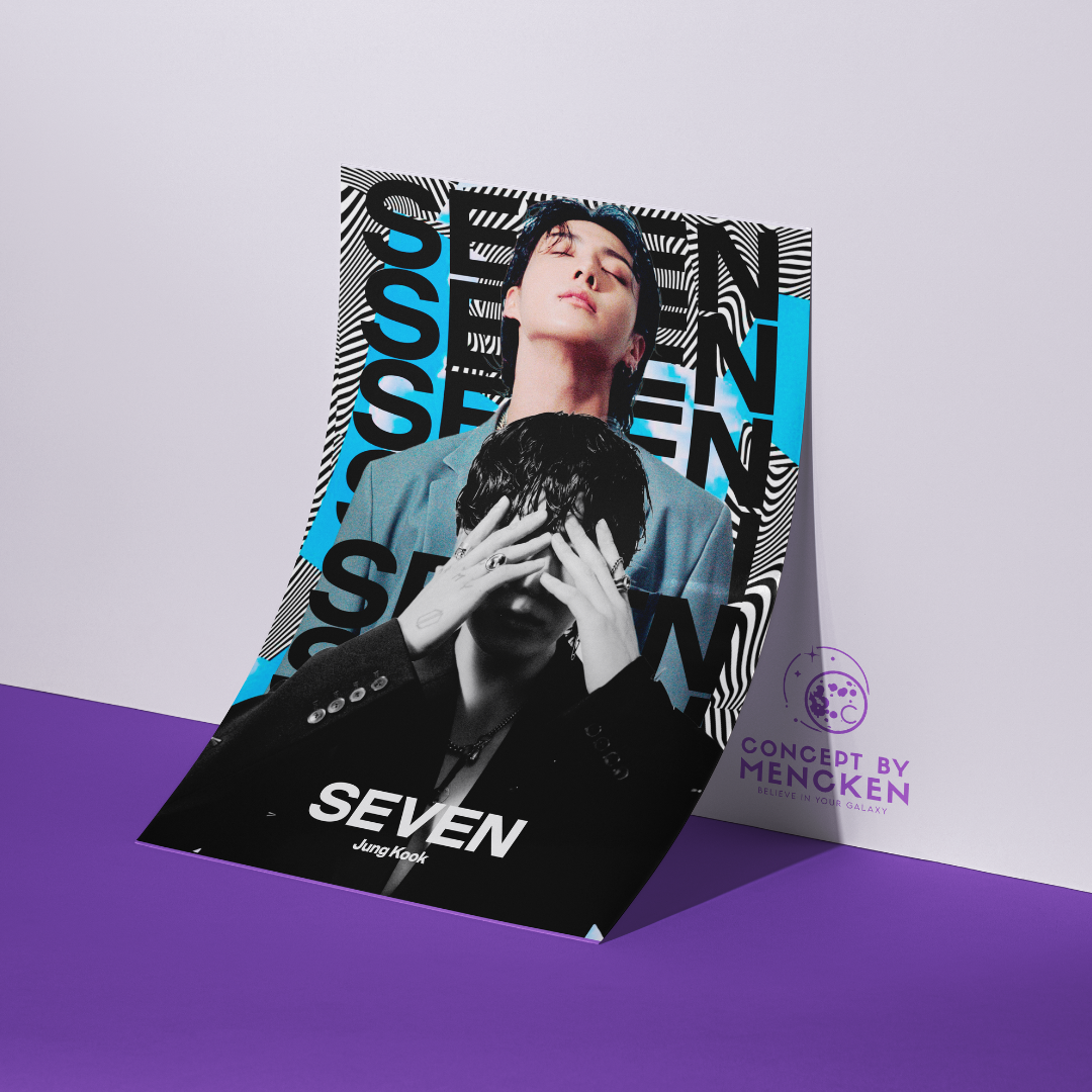 BTS JUNGKOOK - SEVEN | POSTER A3 | CONCEPT by MENCKEN R$39,90 em