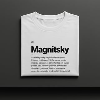Camiseta Magnitsky Jornal