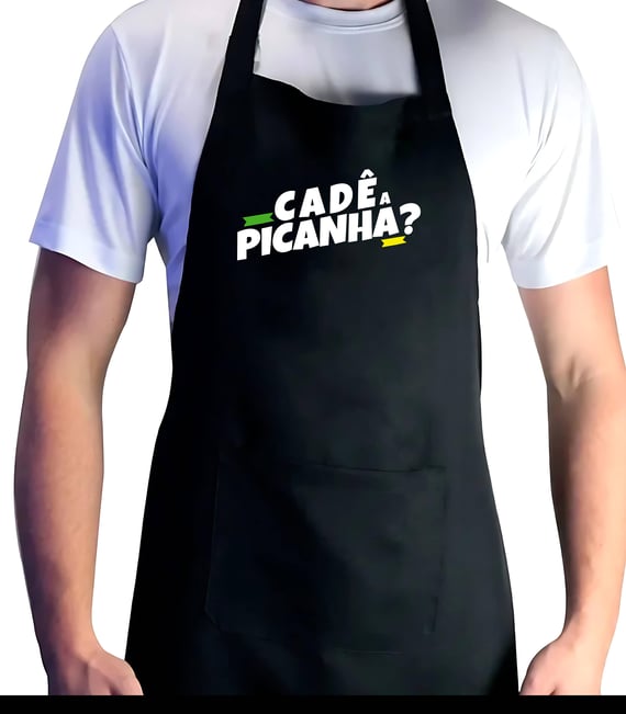 Avental churrasco Cadê a Picanha?