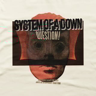 Nome do produtoCamiseta Regular - System of a Down Question!