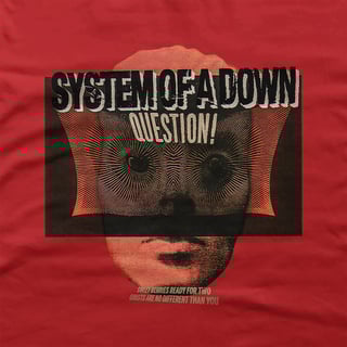 Nome do produtoCamiseta Regular - System of a Down Question!