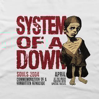 Nome do produtoCamiseta Regular - System of a Down Souls 2004