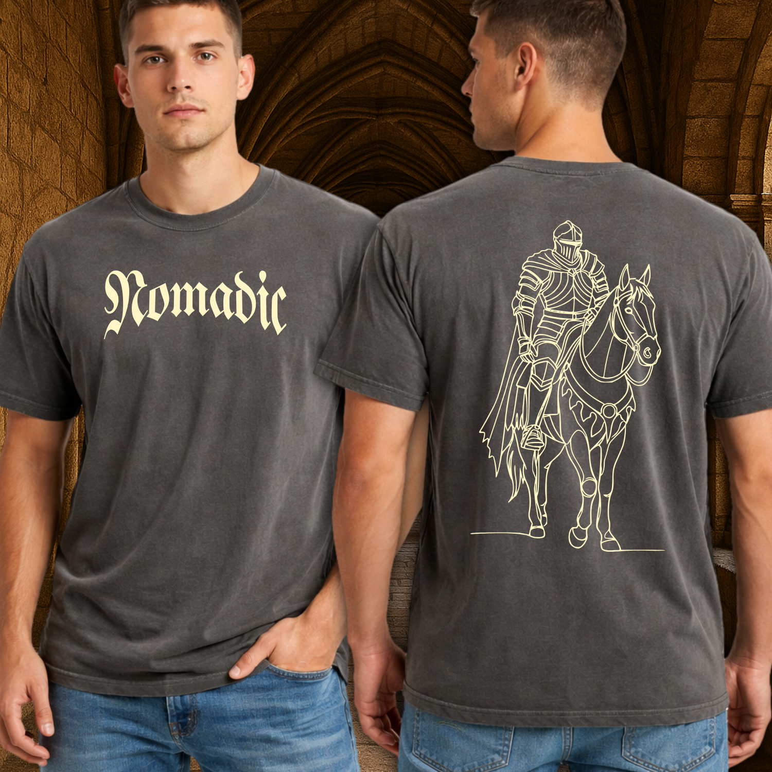 Camiseta Estonada Cavaleiro Nomade