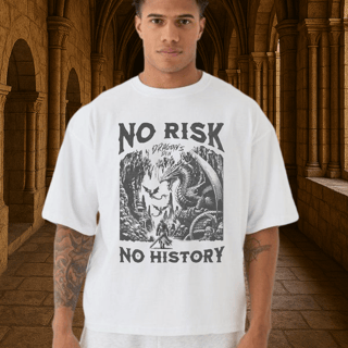 Nome do produto Camiseta Oversized No risk No history