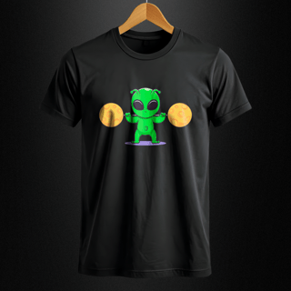 Nome do produto Camiseta Quality - Alien na Musculação