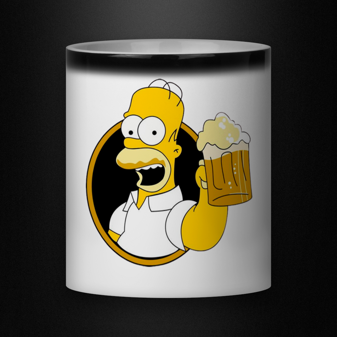 Nome do produto: Caneca Mágica - Homer Beer