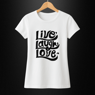 Nome do produto Baby Long Quality - Live, Laugh, Love
