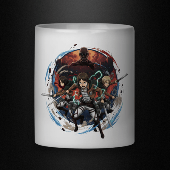 Caneca - Demon Slayer - Attack on Titan