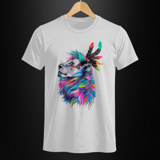 Nome do produto Camiseta Quality - Leão Psicodélico