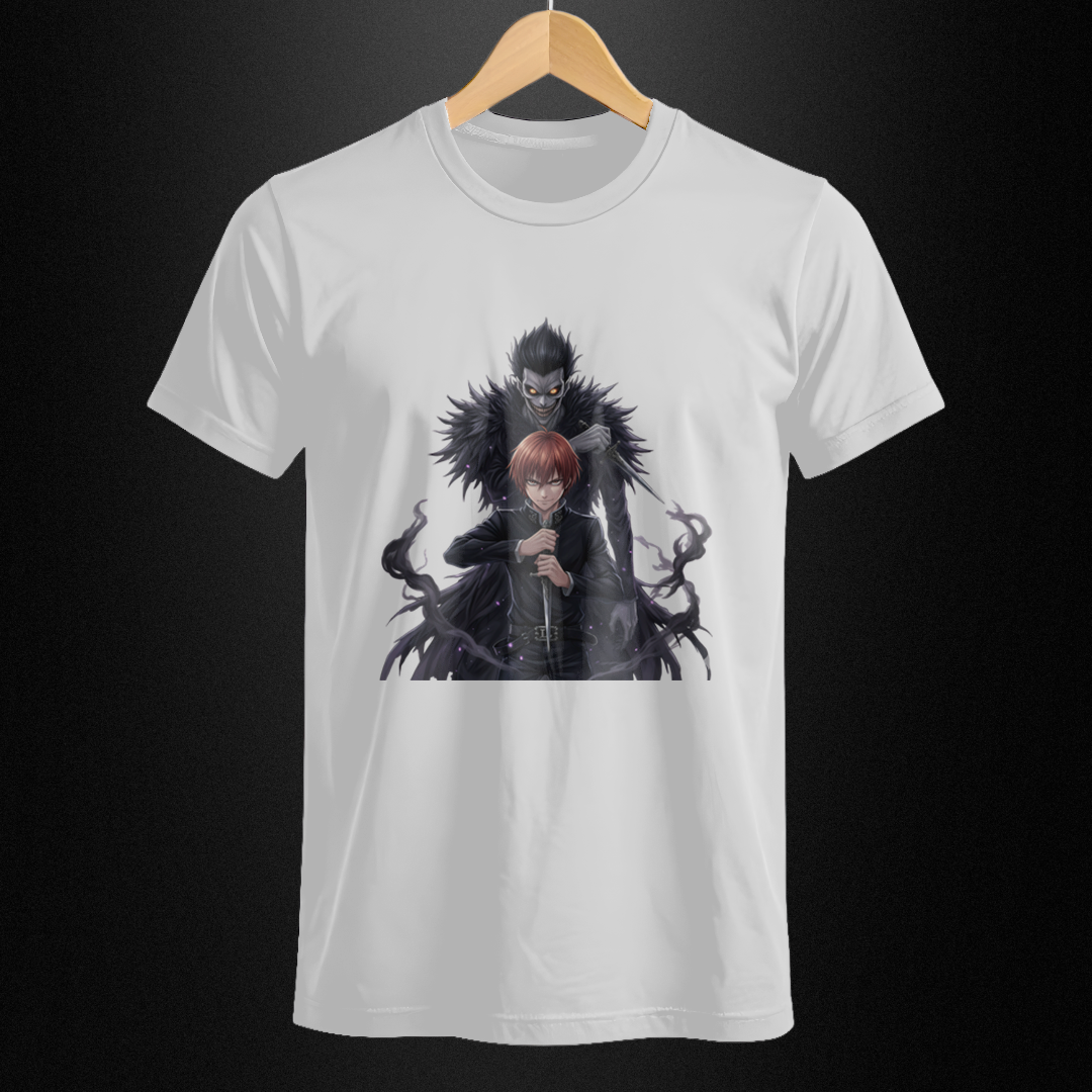 Nome do produto: Camiseta Quality - Death Note - Light e Ryuk
