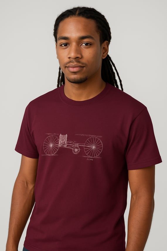 Camiseta Masculina Bicicleta Da Vinci 100% Algodão Quality