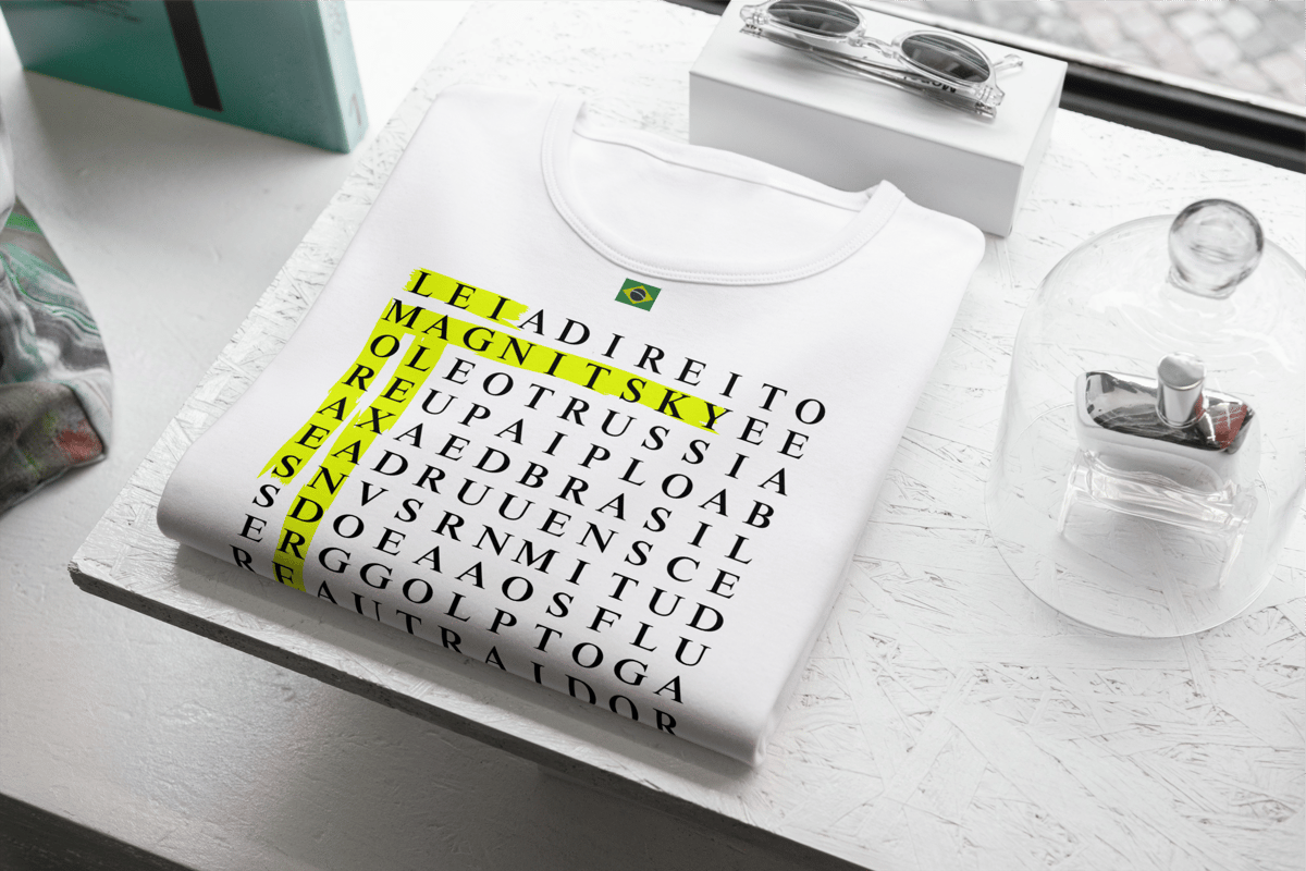 Nome do produto: T-Shirt Quality - Camiseta Caça-palavras.