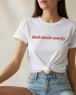 Nome do produto rich bitch energy (camiseta)