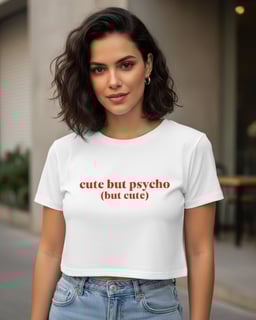 Nome do produto cute but psycho (cropped)