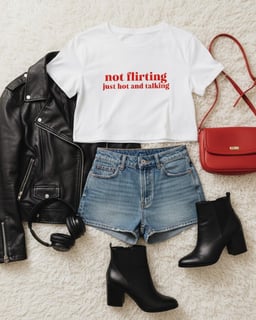Nome do produto not flirting just hot and talking (cropped)