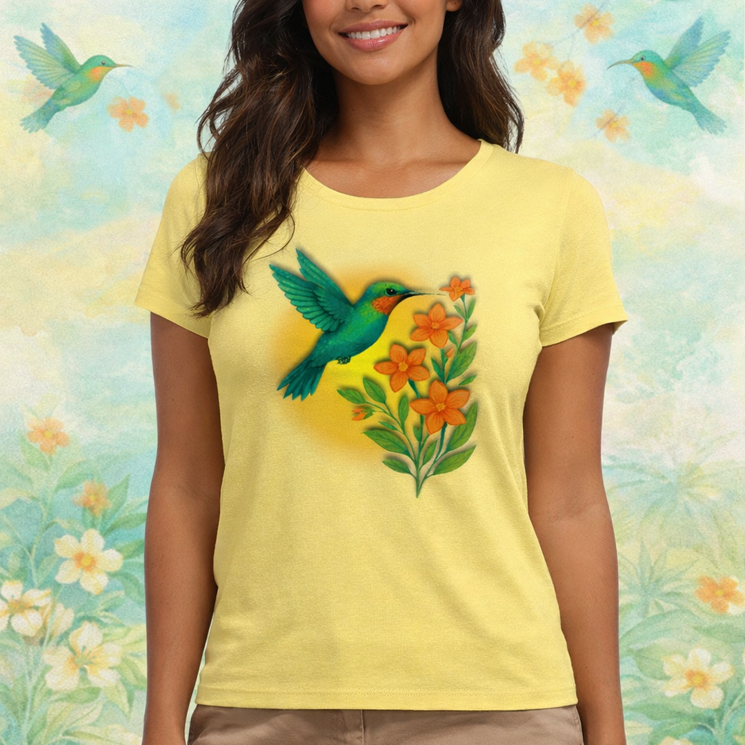 Nome do produto: Camiseta Baby Long Estonada Purificação Colibri