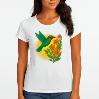 Nome do produto Camiseta Baby Long Purifique Colibri