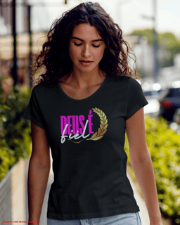 T-Shirt Feminina - Deus é fiel