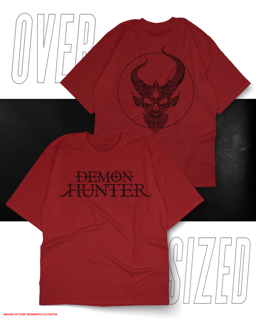 Nome do produto Demon Hunter - Cristã Band Oversized Unissex 