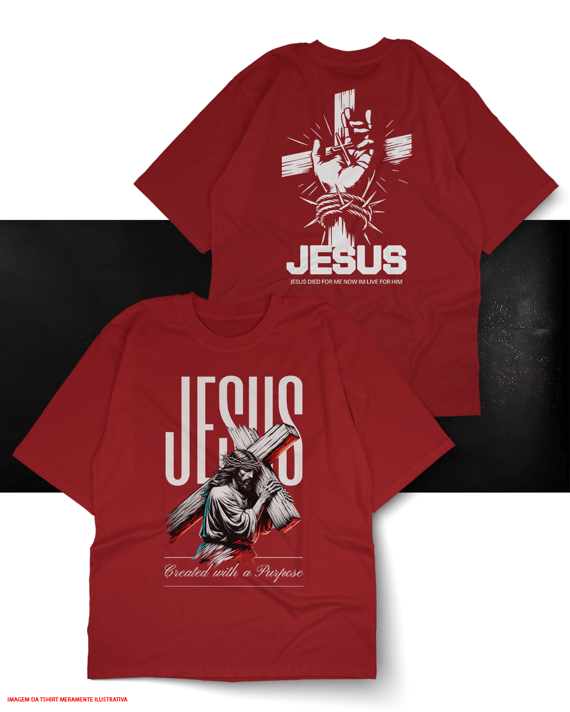 T-Shirt Oversized Unissex  - Jesus Não Morreu 