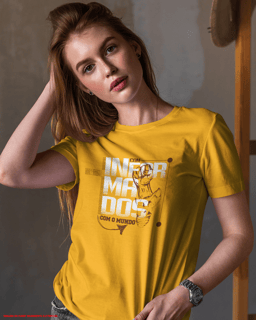 T-Shirt Feminina - Coninformados com o mundo