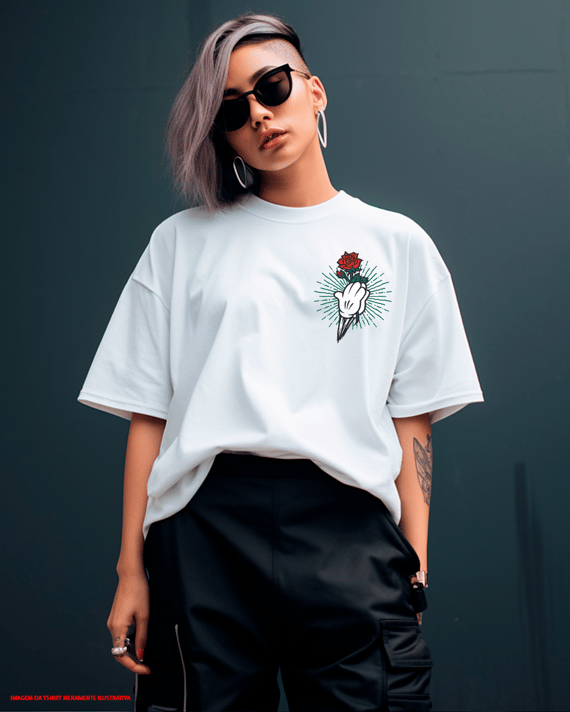 T-Shirt Oversized Unissex - Glória Glória Glória 