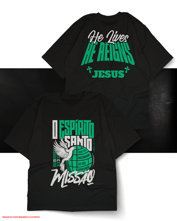 T-Shirt Oversized Unissex - O espírito santo