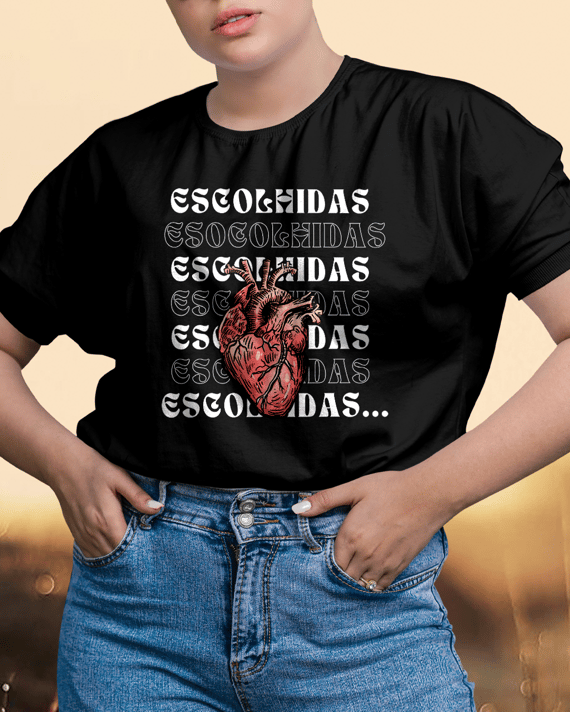 T-Shirt Unissex Plus Size - Escolhidas
