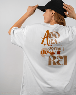 Nome do produto T-Shirt Oversized Unissex - Adoradoras do rei
