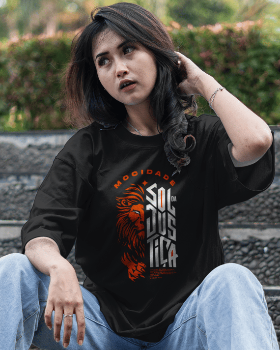 T-Shirt Oversized Unissex - Sol da justiça 