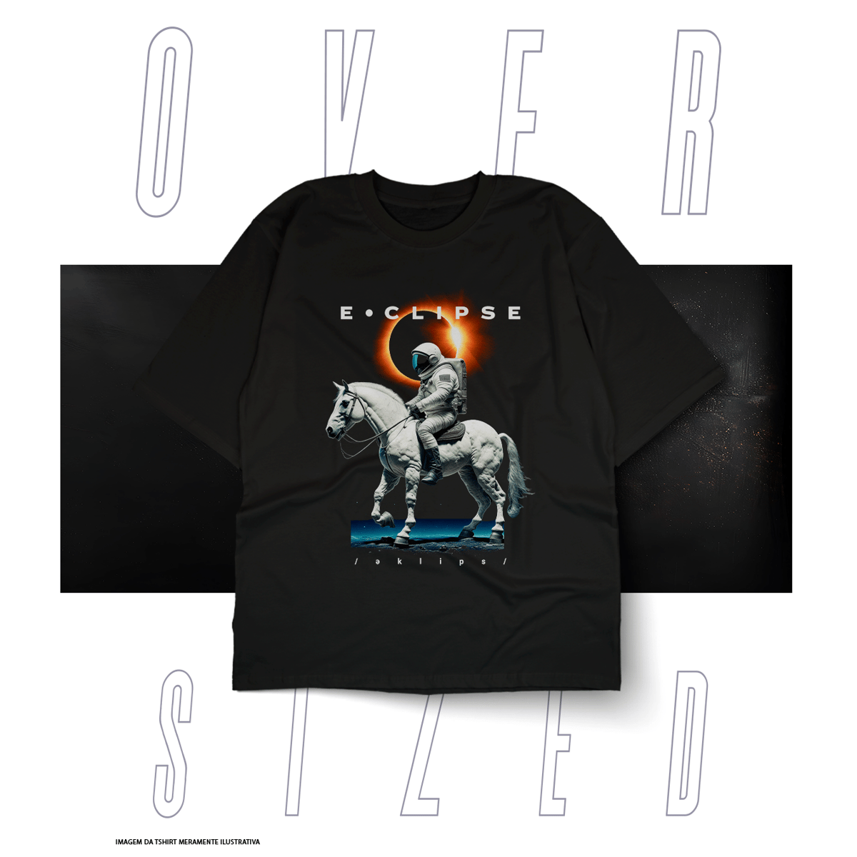 Nome do produto: Oversized Básica Street Wear - Eclipse