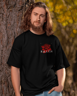 Nome do produto T-Shirt Oversized Unissex - Faith is belive in Jesus