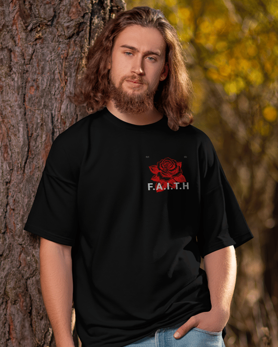 T-Shirt Oversized Unissex - Faith is belive in Jesus