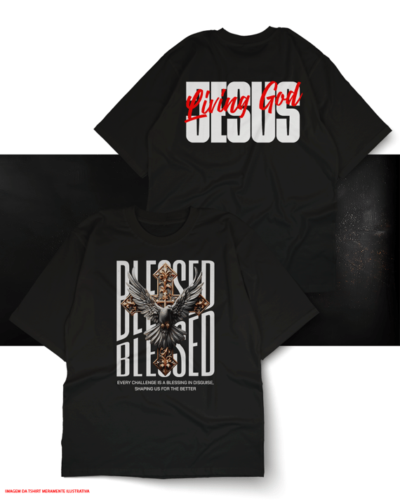 T-Shirt Oversized Unissex - Blessed 