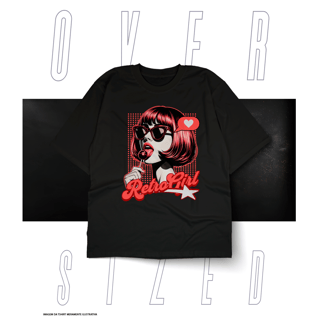 Nome do produto Oversized Básica Street Wear - Red Girl