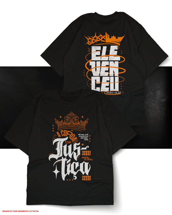 T-Shirt Oversized Unissex - Justiça