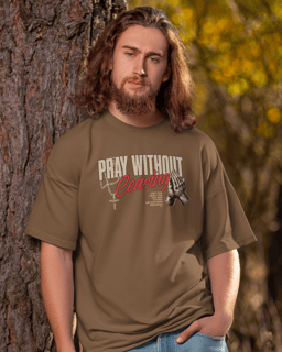 Nome do produto T-Shirt Oversized Unissex - Pray without ceasing