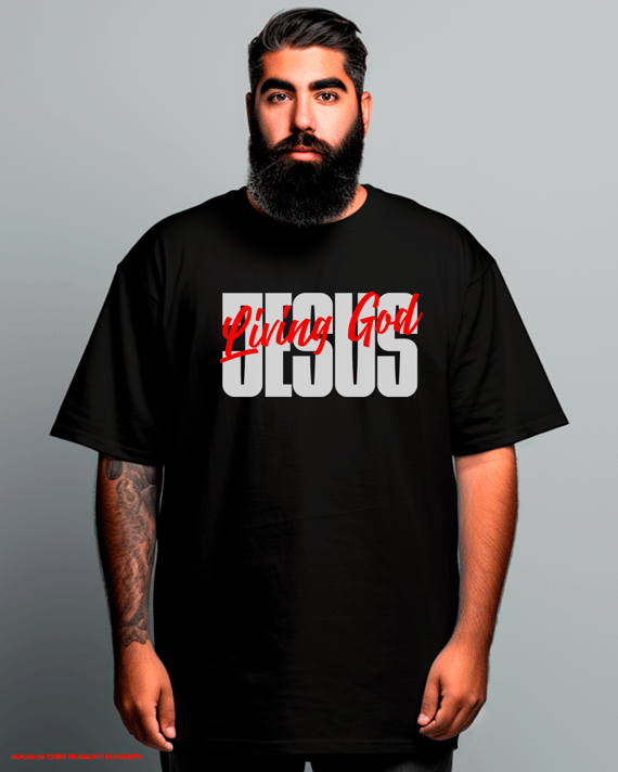 T-Shirt Oversized Unissex - Jesus living God