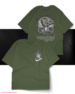 Nome do produto T-Shirt Oversized Unissex - Deus não vai falhar com você 