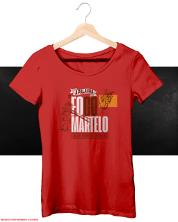 Nome do produto T-Shirt Feminina - A palavra é fogo e martelo