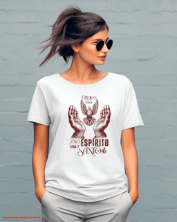 T-Shirt Feminina - Cheios do espirito santo