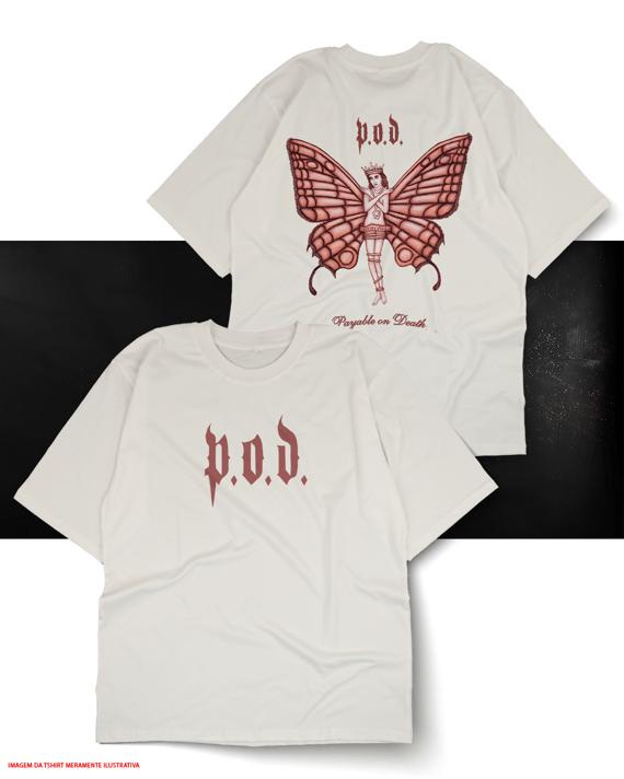 Payable On Death - POD - Cristã Band Oversized Unissex