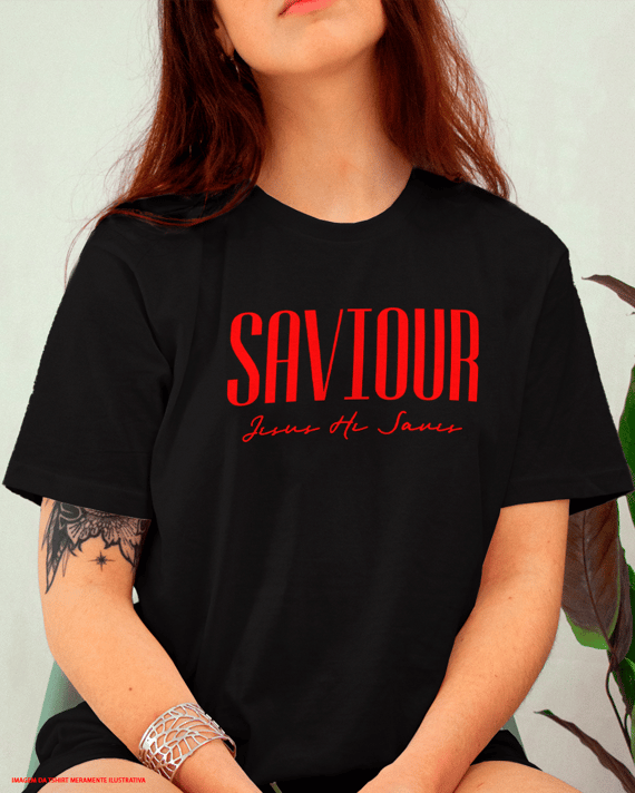 T-Shirt Oversized Unissex - Saviour Jesus he saves