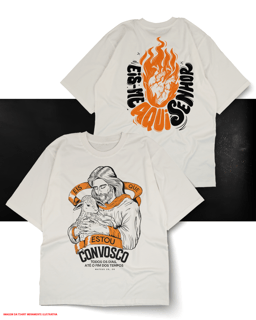 Nome do produto T-Shirt Oversized Unissex - Eis que estou convosco