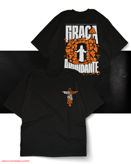 Nome do produto T-Shirt Oversized Unissex - Graça Abundante
